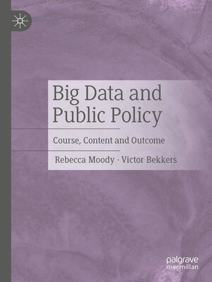 cover image of Big Data and Public Policy